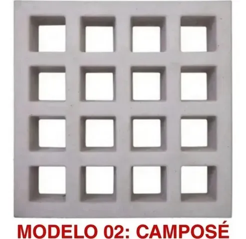 Forma cobogó de concreto