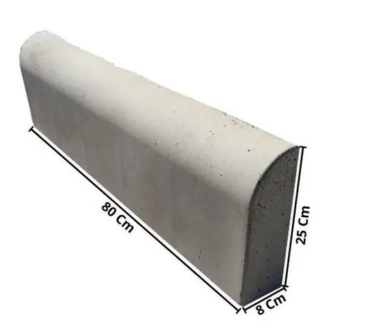 Forma plástica para meio fio de concreto