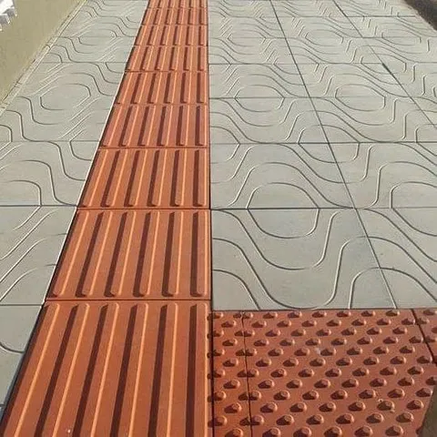 Formas plástica piso tátil